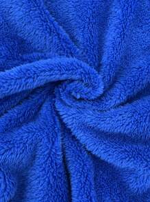 SHEIN Unity 純色無肩帶修身連衣裙 - 寶藍色 - 查看 4