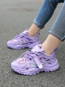 兒童時尚厚底運動鞋 - 彩色 - 查看 3