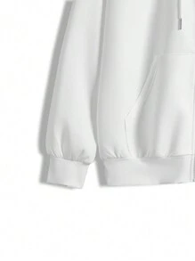 Ktopium Artist Women's Regular Fit Hooded Portrait Printed Sweatshirt - White - View 5