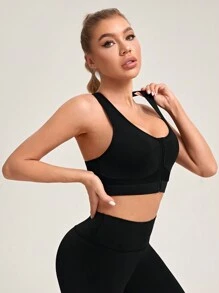 Easithlete Racerback Sports Vest Underwear - Black - View 7