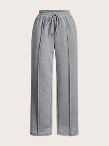 SHEIN Frenchy 女士束腰運動長褲 - 彩色 - 查看 9