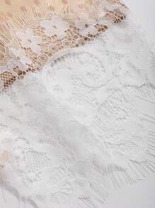 DAZY Flower Patchwork Edge Detail Long Sleeve Pajama Set