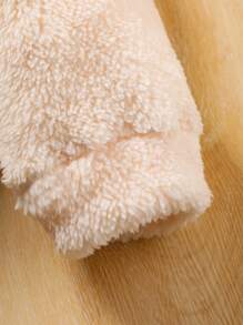 SHEIN Girls' (Little) Solid Color Plush Sweatshirt - Multicolor - View 5