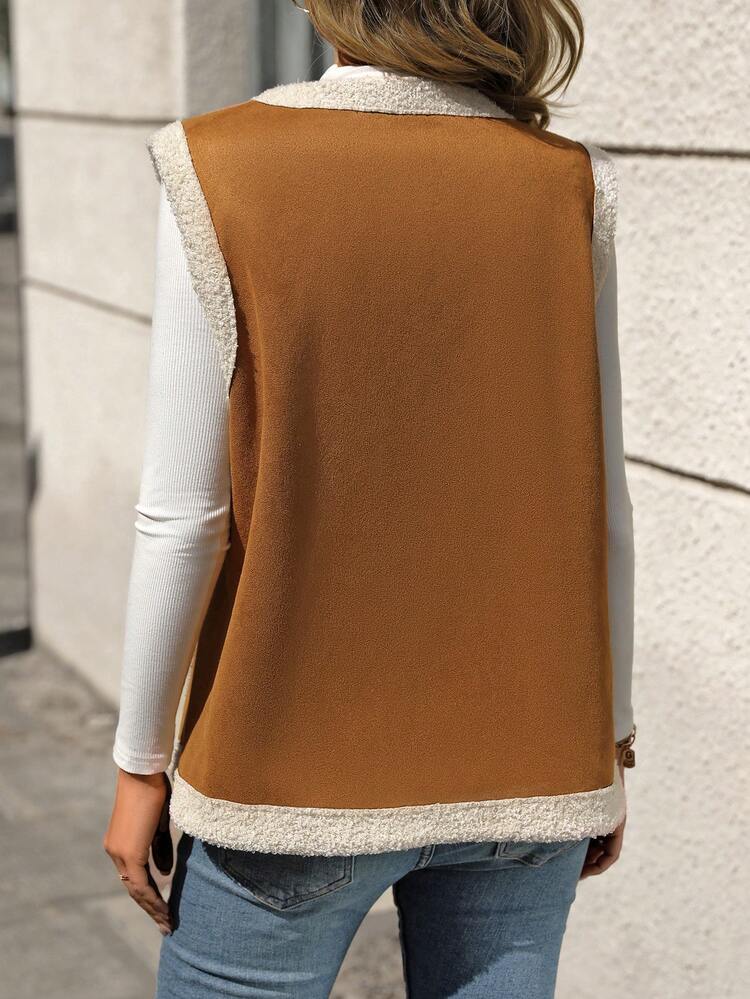 Fur & Leather Vest Jacket