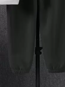 SHEIN Teen Boys' Casual Hoodie With Printed Design And Sweatpants, Comfortable And Versatile Outfit - Grey - View 5