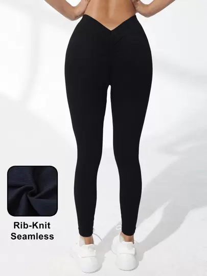 無縫高彈運動緊身褲