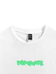 GPPDSGN 男士alien印花圓領長袖t卹,合身剪裁 - 白色 - 查看 4