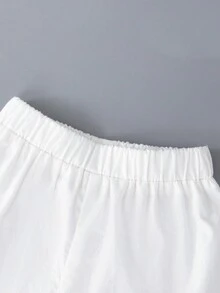 嬰兒女寶寶荷葉邊背心和短褲休閒套裝 - 彩色 - 查看 3