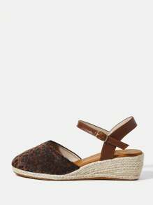 Styleloop Women's Wedge Heel Thick Sole Shoes - Brown - View 2