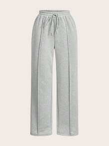 SHEIN Frenchy 女士束腰運動長褲 - 彩色 - 查看 8