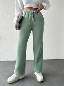 EURMUSE Women'S Drawstring Waist Sweatpants - Mint Green - View 1