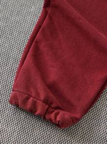 RueChic Męski Jednolity kolor Sznurek do ściągacza Spodnie Dresowe