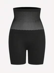 SHAPORA Women's Fishnet Splicing Shapewear Shorts