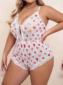 PetitDoll Sous-vêtements Sexy Pour Femmes En Maille Grande Taille (saint-valentin)
