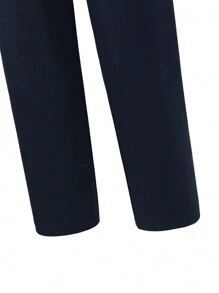 Conjunto De Traje Formal Estilo Caballero Para Adolescentes - Azul - Ver 5