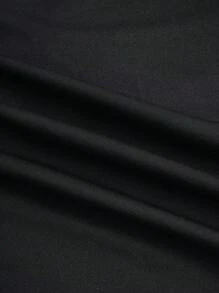 INAWLY 女士v領純色裹身打褶t恤