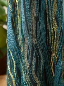 Seusyu 花紋印花長袖連衣裙 - 綠色 - 查看 8