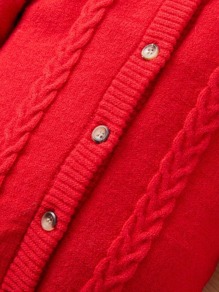 Newborn Baby Girls' Casual Long Sleeve Hoodie And Jumpsuit With Fuzzy Decor