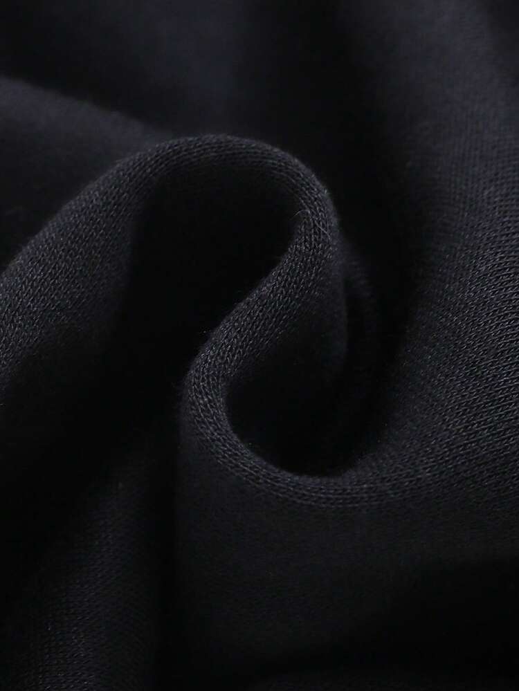 2pcs Unisex Baby Smiling Face Pattern Raglan Sweatshirt & Cuffed Pants Thickened Set