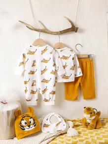 SHEIN Newborn Baby Boy Gift Set - Multicolor - View 2