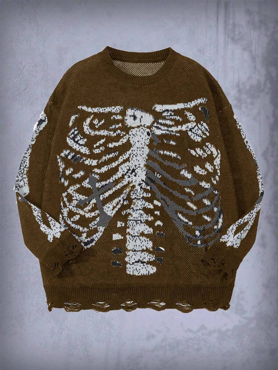 Flirla Sweater Ukuran Plus Halloween Casual - Dark Green - View 1