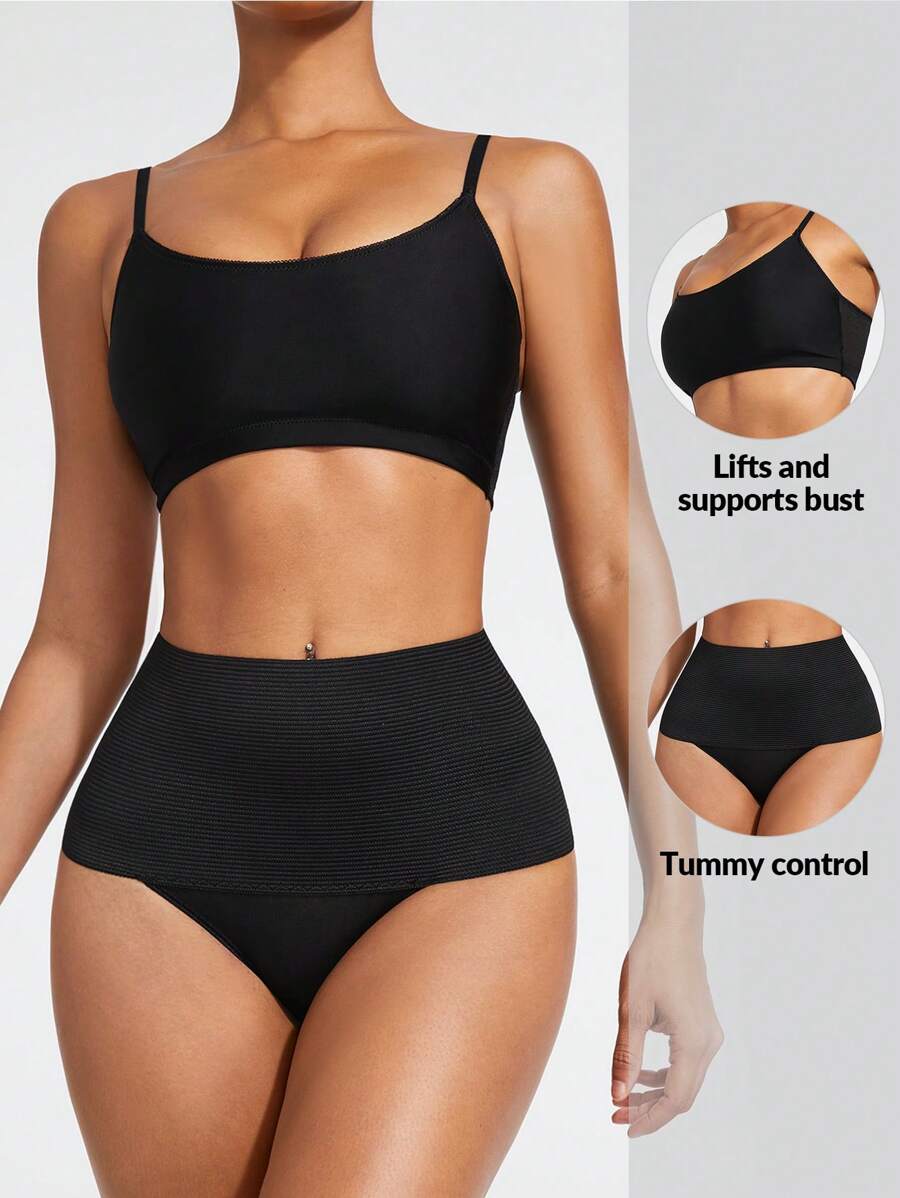 SHAPORA Women's Shapewear Set - Black - View 1