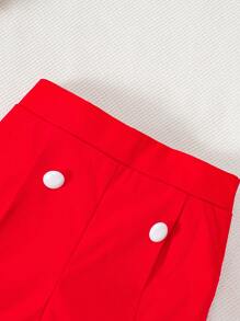 Baby Boys' Summer Suit - Button Up Vest, Short Sleeve Shirt, And Shorts Outfit Set