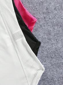 SHEIN Sports Tricou sport cu guler rotund pentru femei, tricouri de sală