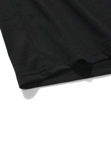 男式印花山峰短袖t恤 - 黑色 - 查看 3