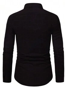 男士修身正式商務襯衫