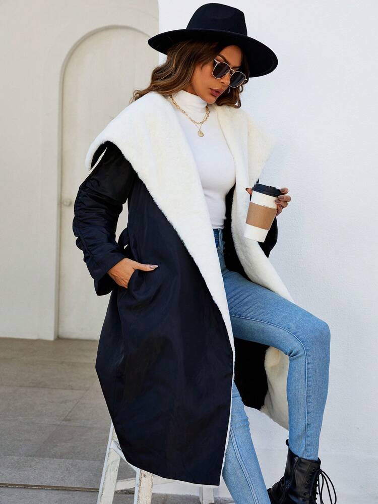 Long Padded Padded Coat Clothes Winter With Lining For Warmth Fall Cloth For Women