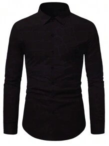 男士修身正式商務襯衫