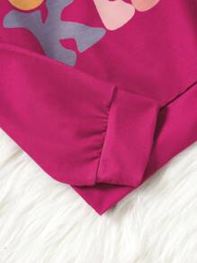 SHEIN Sweat-shirt Décontracté À Imprimé De Lettres De Style Urbain Pour Adolescentes