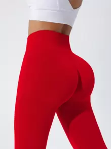 Seamluxe SHEIN Sport Leggings deportivos sin costura, de alta elasticidad, para Año Nuevo Chino