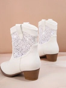 Botas De Moda Para Niños, Combinan Con Todo - Blanco - Ver 4