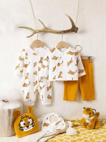 SHEIN Newborn Baby Boy Gift Set - Multicolor - View 1