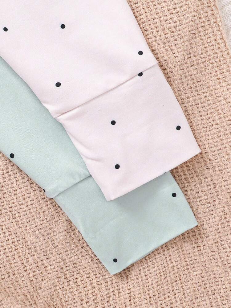Newborn Baby Girls' Polka Dot 6pcs Sleepwear Set