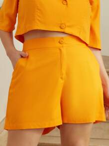 Kích thước lớn Quần short - trái cam - Xem 4