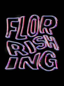 SHEIN EZwear 文字印花落肩設計連帽休閒衛衣 - 黑色 - 查看 3