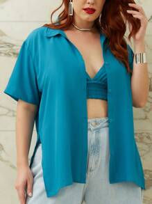 Bộ đồ cỡ lớn - Màu xanh lam - Xem 6