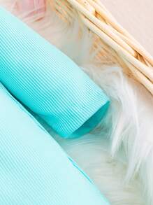 寶寶女孩毛絨兔耳帽釦扣長袖連體衣,秋冬季節適用