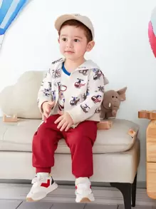 Em bé Con trai Phiêu lưu Hoa văn con chó In Đang bay Ba-mảnh , Dễ thương - Nhiều màu - Xem 5