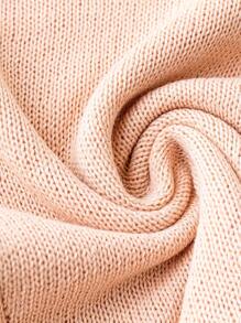 SHEIN Unity 1pc Marled Knit Dual Pocket Sweater Vest - Apricot - View 4