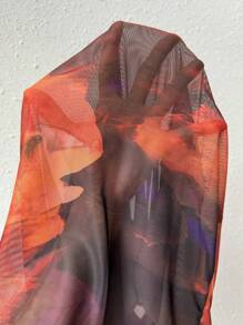 Chiquease Ladies' Stand Collar Tie Dye Top