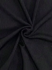 Pantalones acampanados de punto de canalé de cintura alta y unicolor para mujer, otoñal