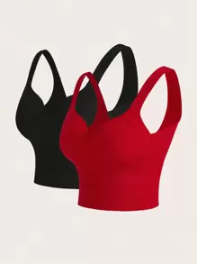 Easithlete Sujetador Deportivo De Color Sólido - Multicolor - Ver 7