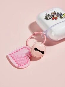 The Powerpuff Girls | ROMWE 1 pieza Funda compatible con Airpods con estampado de dibujos animados transparente TPU - Multicolor - Ver 4