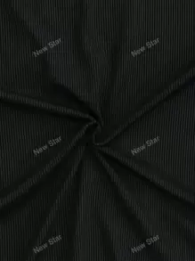 Vestido de escote profundo en V y ajuste ceñido, talla grande