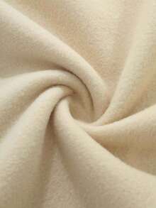 大码时尚字母印花秋冬女式卫衣 - 杏色 - 查看 3