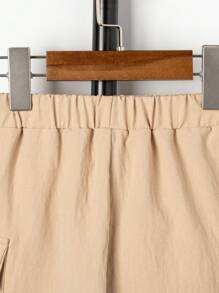 SHEIN 男童迷彩細節貨物短褲